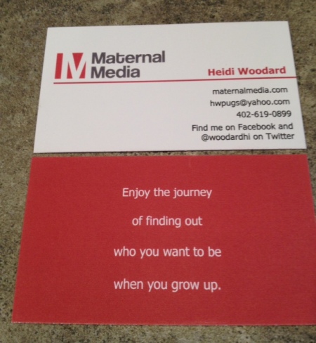 Allow me to slide you my business card in a non-intrusive, non-salesy way.